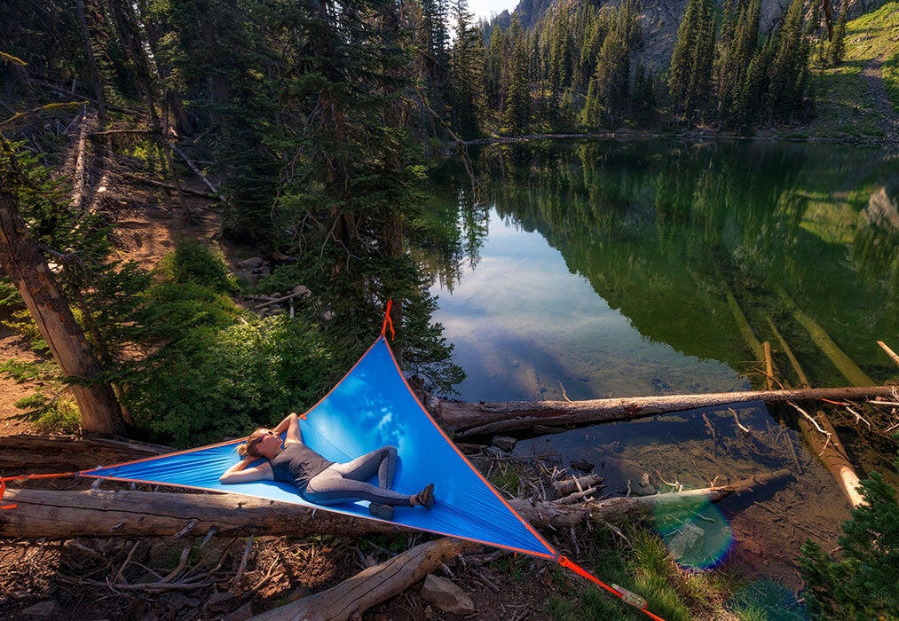 Rent a Giant Hammock for Backyard Parties, or Hammock Camping in Maine or New Hampshire. Tentsile Hammocks can hold 1-3 people comfortably.